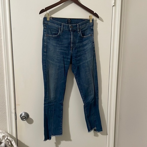 Citizens Of Humanity Amari Step Hem Mid Rise Front Seam Ankle Jeans Size 26 - Picture 5 of 14